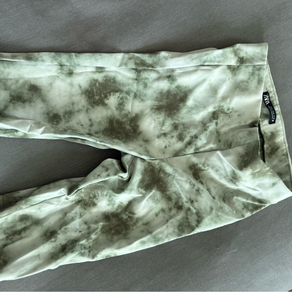 Green Tie-Dye Pants